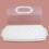 Cheeren Plastic Rectangular Bread Box with Portable Handle  Loaf Cake Storage Container Box for Storing Banana Bread Pumpkin Bread (Rectangular-White) 4