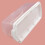 Cheeren Plastic Rectangular Bread Box with Portable Handle  Loaf Cake Storage Container Box for Storing Banana Bread Pumpkin Bread (Rectangular-White) 5