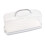 Cheeren Plastic Rectangular Bread Box with Portable Handle  Loaf Cake Storage Container Box for Storing Banana Bread Pumpkin Bread (Rectangular-White) 1