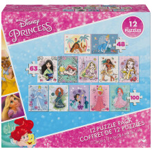 Disney Princess, 12-Πάζλ 48-Κομματιών 63-Κομματιών 100-Κομματιών Για Παιδιά