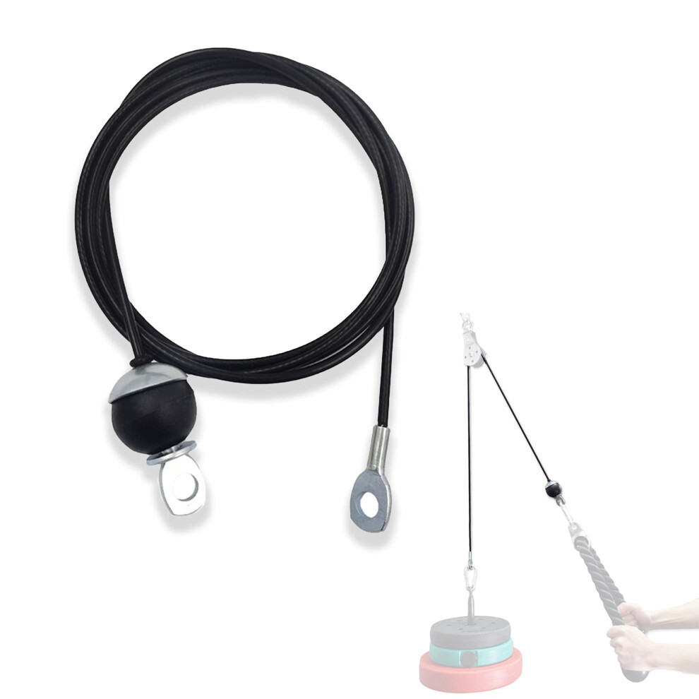 Photos - Other Trainers J Bryant Fitness Gym Replacement Customize Cable Fitness Pulley Thick 0.2inch/5mm Heavy Duty Steel Wire Rope for Home Gym Ca