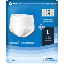 SUNKISS TrustPlus Incontinence and Postpartum Underwear for Men and Women Disposable Protective Underwear with Overnight Absorbency Leak Protection