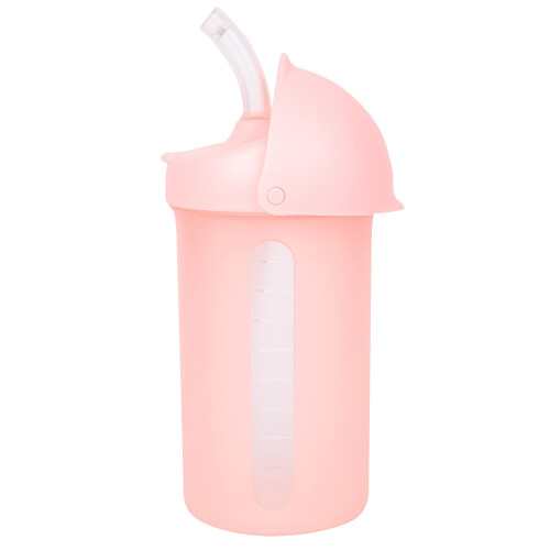 Boon Swig Silikonsugkoppar för Småbarn, 9 Ounces Rosa