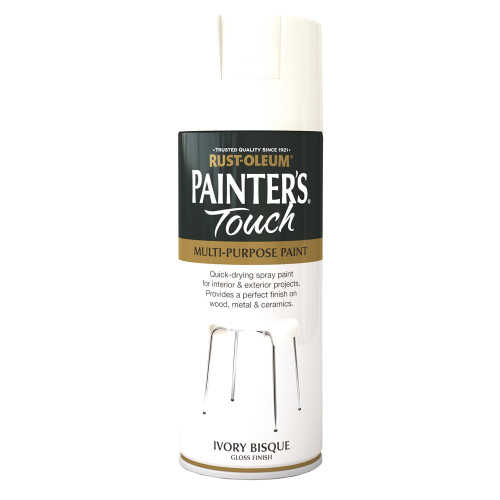 Rust-Oleum Rust-Oleum AE0040008E8 400ml Painter's Touch Spray Paint - Ivory Bisque Gloss