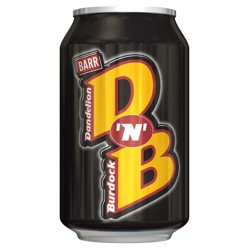 Barr Barr DNB - Fizzy Drinks 24 Pack x 330ml Cans - Dandelion and Burdock - Soft Drink with Zero Sugar 1