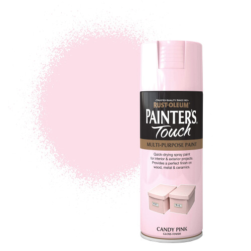 Rust-Oleum Rust-Oleum AE0040032E8 400ml Painter's Touch Spray Paint - Candy Pink Gloss