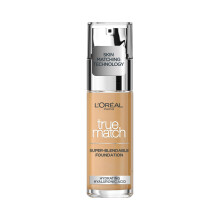 LOreal Paris True Match Liquid Foundation, Skincare Infused with Hyaluronic Acid, SPF 16, Available in 46 Shades, 5W, 30 ml