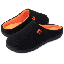 RockDove Men's Original Two-Tone Memory Foam Slipper Size 10.5 US Men Oriole