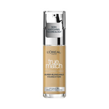 LOreal Paris True Match Liquid Foundation, Skincare Infused with Hyaluronic Acid, SPF 16, Available in 46 Shades, 5.5W, 30 ml
