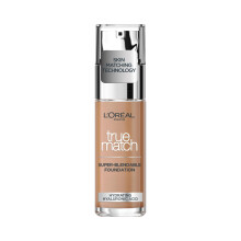 LOreal Paris True Match Liquid Foundation, Skincare Infused with Hyaluronic Acid, SPF 16, Available in 46 Shades, 7.5W, 30 ml