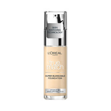 LOreal Paris True Match Liquid Foundation, Skincare Infused with Hyaluronic Acid, SPF 16, Available in 46 Shades, 0.5N, 30 ml