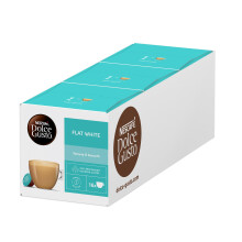 NESCAFÉ Dolce Gusto Flat White Coffee Pods - total of 48 Creamy Coffee Flavoured Pods (3 Packs)