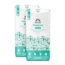 Amazon Brand - Mama Bear Ultra Dry Nappies, Size 6 (15+ kg), 140 Count (2 Packs of 70), White, Monthly Pack