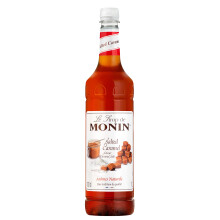 MONIN Premium Salted Caramel Syrup 1L for Coffee and Cocktails. Vegan-Friendly, Allergen-Free, 100% and Colourings. Salted Caramel Coffee Syrup