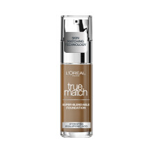 LOreal Paris True Match Liquid Foundation, Skincare Infused with Hyaluronic Acid, SPF 16, Available in 46 Shades, 10.5N, 30 ml