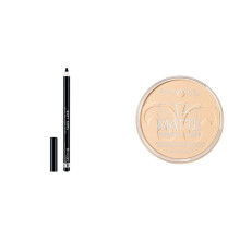 Rimmel London Soft Kohl Smudge-proof Eyeliner Pencil, Jet black, 1.2 g & Stay Matte Pressed Powder, Transparent, 14g