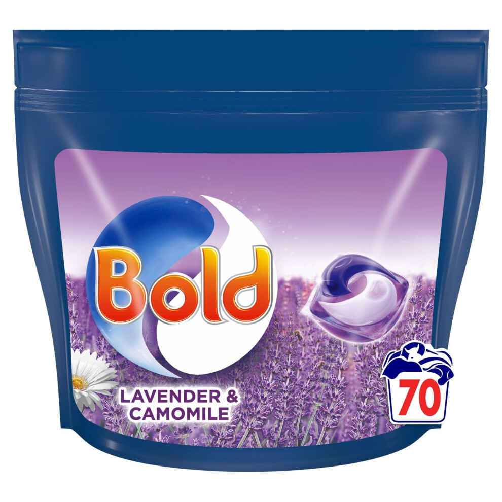 Bold All-in-1 PODS Washing Liquid Capsules 70 Washes, Lavender & Camomile
