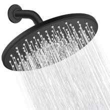 Rain Shower Head VMASSTONE 9In High Pressure Showerhead - Tool Free Installation- with Large Spray Surfaces and 200 Nozzles for Delicate and Unstimula