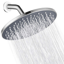 Large Shower Head VMASSTONE 9In High Pressure Showerhead - Tool Free Installation- with Large Spray Surfaces and 200 Nozzles for Delicate and Unstimul