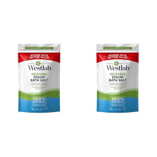 Westlab - Reviving Epsom Salt - 2kg Resealable Pouch - 100% Natural, Pure & Unscented Mineral Salts - Aching Muscles (Packing May Vary). (Pack of 2)