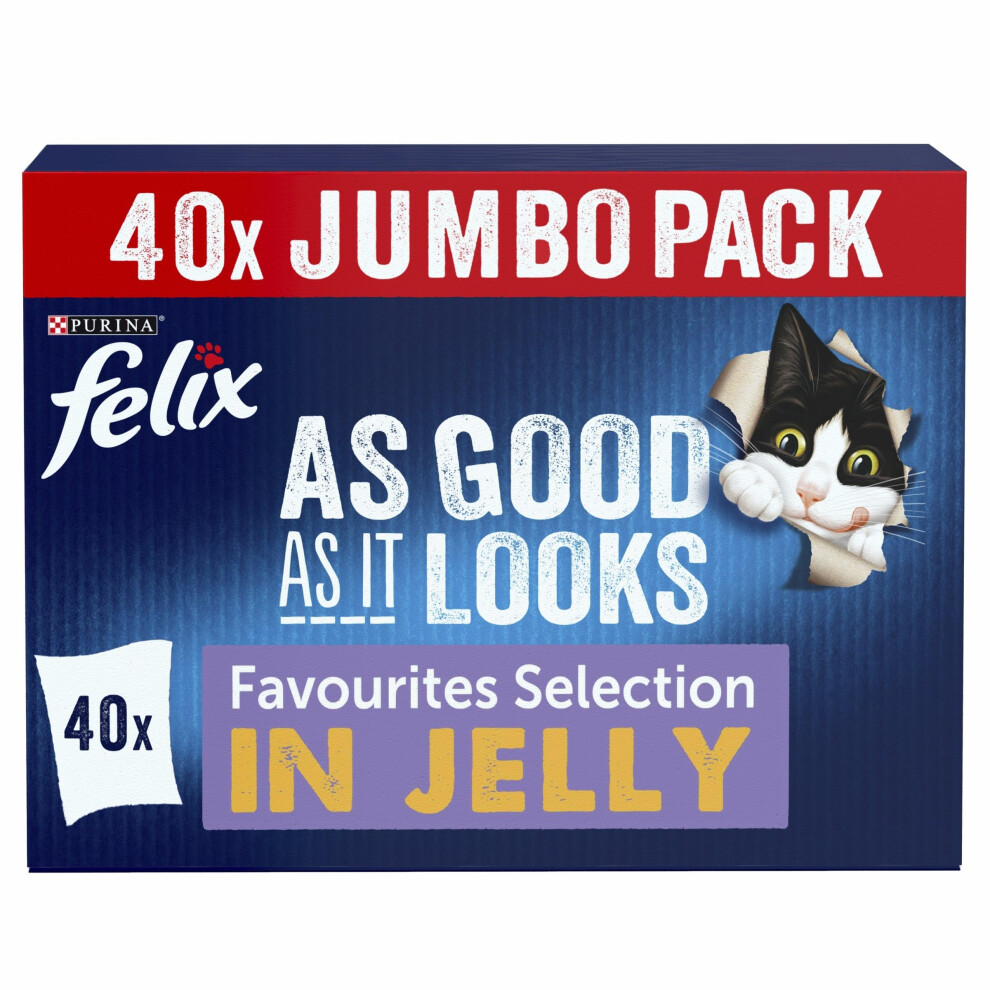 Felix As Good As It Looks Favourites Selection In Jelly Wet Cat Food 40X85g