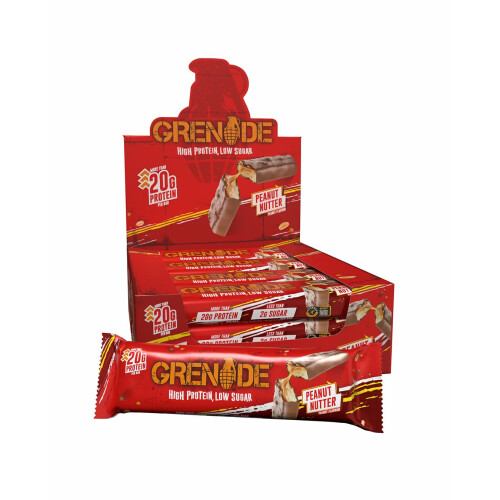 Grenade Grenade High Protein, Low Sugar Bar - Peanut Nutter, 12 x 60 g
