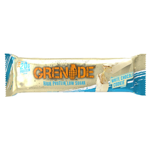 Grenade Grenade High Protein, Low Sugar Bar - White Chocolate Cookie, 12 x 60 g 1