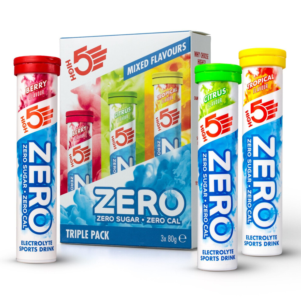 High5 Light Zero Electrolyte Tablets - Sugar-Free Hydration With Vitamin C, 0 Calories - Triple Pack, 60 Tablets (20X, Pack Of 3)