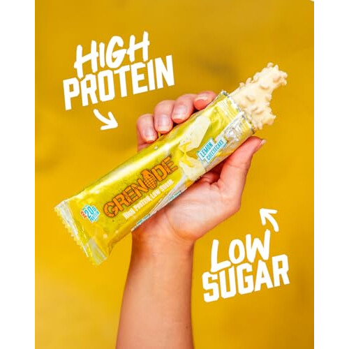 Grenade Grenade Lemon Cheesecake High-Protein, Low-Sugar Bar – 60 g 2