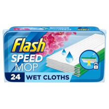 Flash Speedmop Wet Cloth Refills, Pink Edition, Flash Speed Mop, Floor Cleaner Mop, Orchid, 96 Wipes (24 x 4), Flash Floor Cleaner, Floor Wipes Large