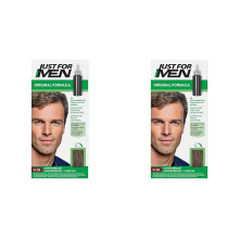 Just for men Original Formula Medium Brown Hair Dye, Restores Original Colour for a Natural Look – H35 (Pack of 2)