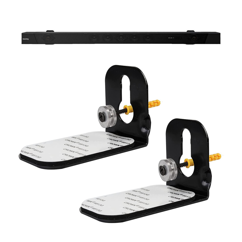Suixing Universal Sound Bar Mounts Wall Mount Kit Soundbar Mounting Bracket For Samsung Sony Lg Vizio Soundbar Wall Mount Brackets With Hardware Ki 786784838076