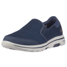 Skechers Herr GOwalk 5 - Elastic Stretch Sportig Slip-On Casual Loafers, Navy 2, 12 X-Bred