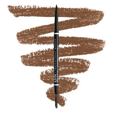 NYX Professional Makeup Micro Brow Pencil, Dual Ended With Mechanical Brow Pencil And Spoolie Brush, Vegan Formula, Shade: Cool Ash Brown