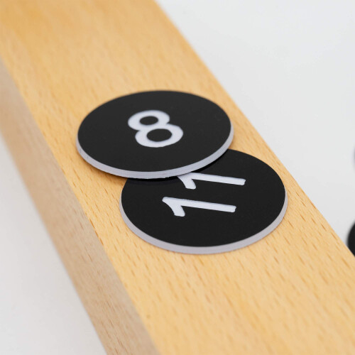 Staymax Plastic Number-tags indgraverede nummererede tags uden hul (1-100 sort) 2