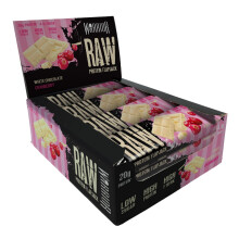 Warrior Raw Protein Flapjacks – 12 Bars x 75g Each – Packed with 20g of Protein – Low Sugar, High in Fibre (White Chocolate Cranberry)
