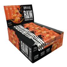 Warrior Raw Protein Flapjacks – 12 Bars x 75g Each – Packed with 20g of Protein – Low Sugar, High in Fibre (Salted Caramel)