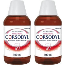 Prevents Gum Disease & Bleeding Gum Treatment, Antibacterial Mouthwash, Original Alcohol Free, 300 ml (Pack of 2)