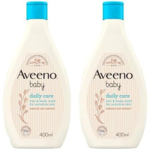 Aveeno Baby Daily Care Hair and Body Wash 400 ml (Pack of 2)