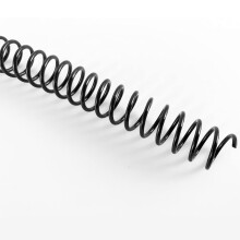 TOTiyea 100 Stuks Plastic Spiraalbindcoils, 12mm(1/2") Bindspiralen, 90 Bladcapaciteit, Zwart
