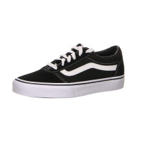 Womens Vans Size 5.5, Ward Sneaker Black & White Suede Canvas Lace Up Shoes, Trainers, Lightweight Sports Shoes by Vans Active Wear Range (5.5 UK)