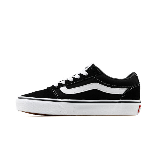 Vans Vans Women's Ward Sneaker, Suede Canvas Black White, 3 UK 2