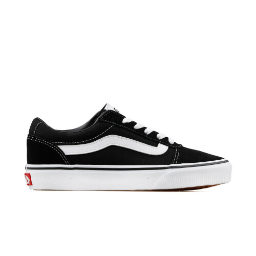 Vans Vans Women's Ward Sneaker, Suede Canvas Black White, 3 UK 1