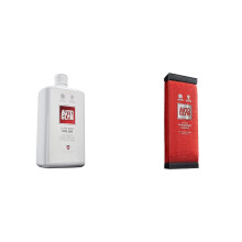 Autoglym Super Resin Polish, 1L - High Performance Car Polish for Detailing and Maximum 560008 Hi-Tech Finishing Cloth, Red, 31.0 cm*24.0 cm*13.0 cm