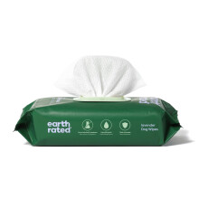 Earth Rated Hypoallergenic Dog Wipes, Cleaning and Odour-Controlling Grooming for Paws, Body, and for Puppy and Adult Dogs, Lavender Scent, 100 Count