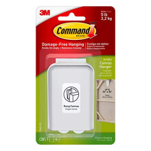Command Jumbo Canvas Hanger Hook, Pack of 1 Hook and 4 Adhesive Strips, Free Hanging - For Canvas Framed Pictures, Prints and Art - Holds up to 2.2kg