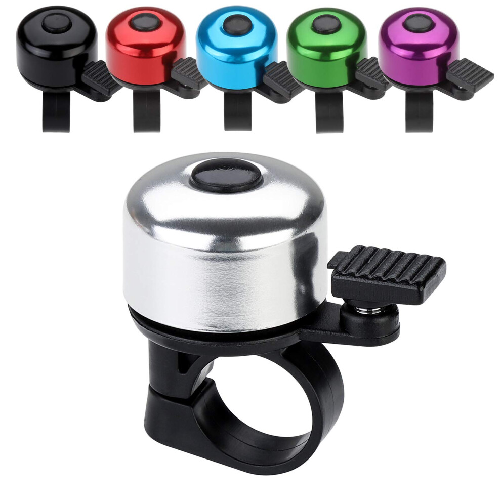 Timbre De Bicicleta Paliston Con Sonido N?Tido Para Adultos, Ni?Os Y Ni?As, Plateado-image