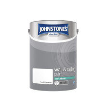 Johnstone's - Wall and Ceiling Paint Soft Sheen - Interior Paint - Satin Finish - Suitable for Interior Walls and Ceilings - Brilliant White - 5 L