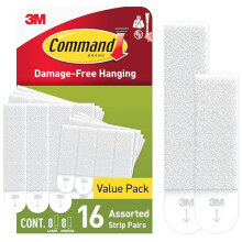 Command Picture Hanging Strips, Value Pack - 8 of Medium Strips), 8 of Strips) - For Pictures, Frames, Mirrors, Wall décor - Damage Free Hanging
