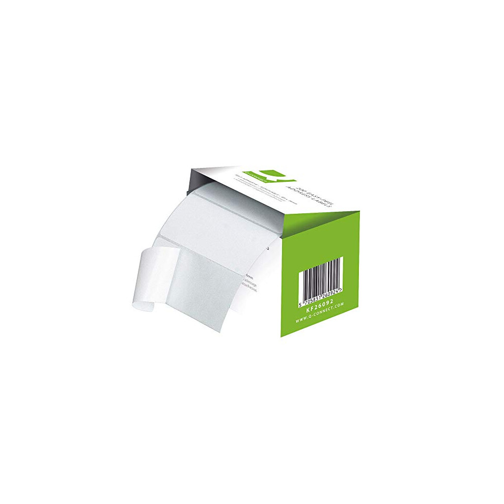 Q-Connect Address Label Roll Repositionable Self Adhesive 89 Mm X 36 Mm Kf26092, 200 Count ( Pack Of 1) White
